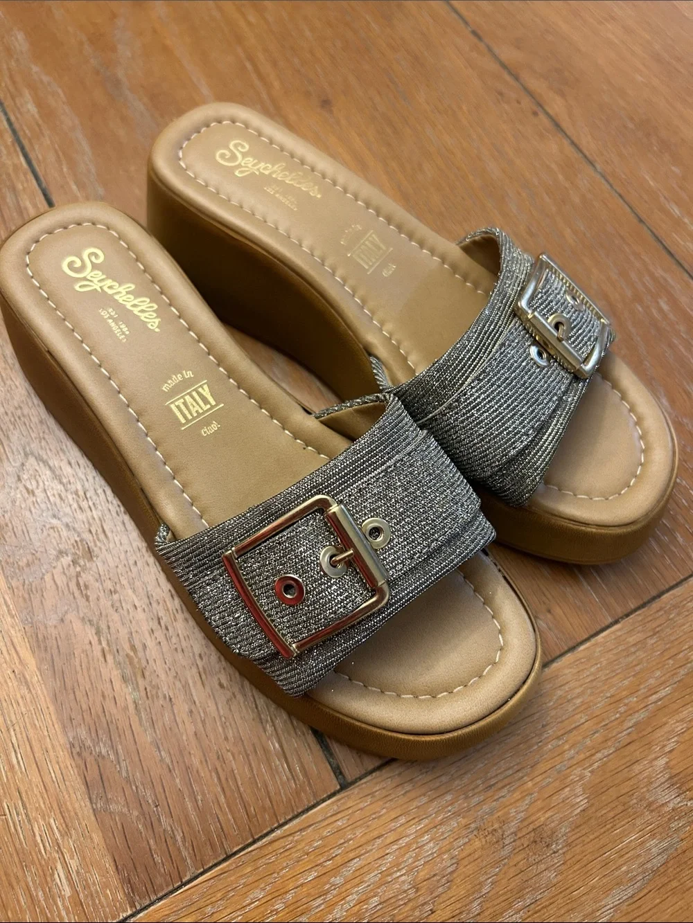 Seychelles Cherry Platform Slide On Sandals